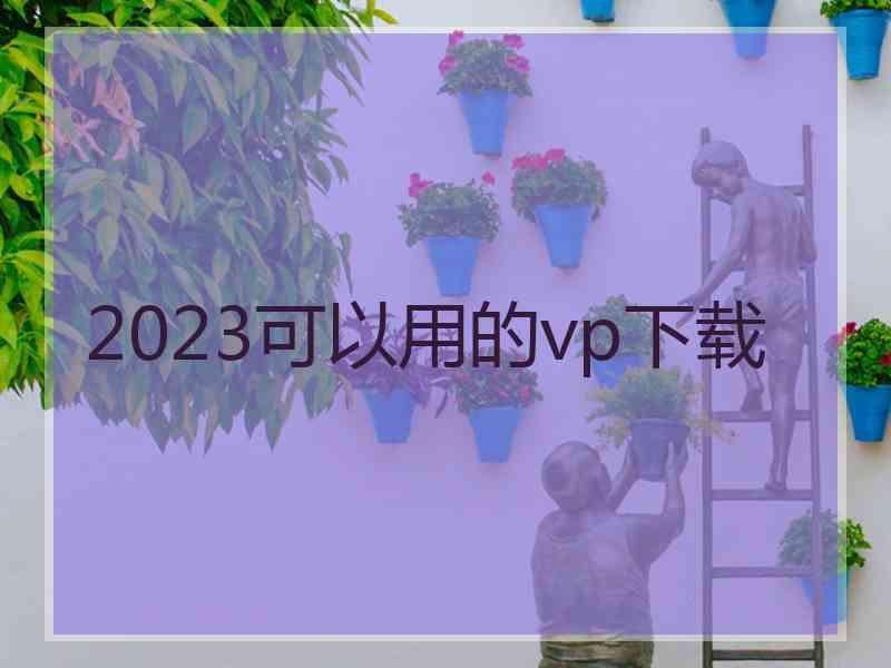 2023可以用的vp下载