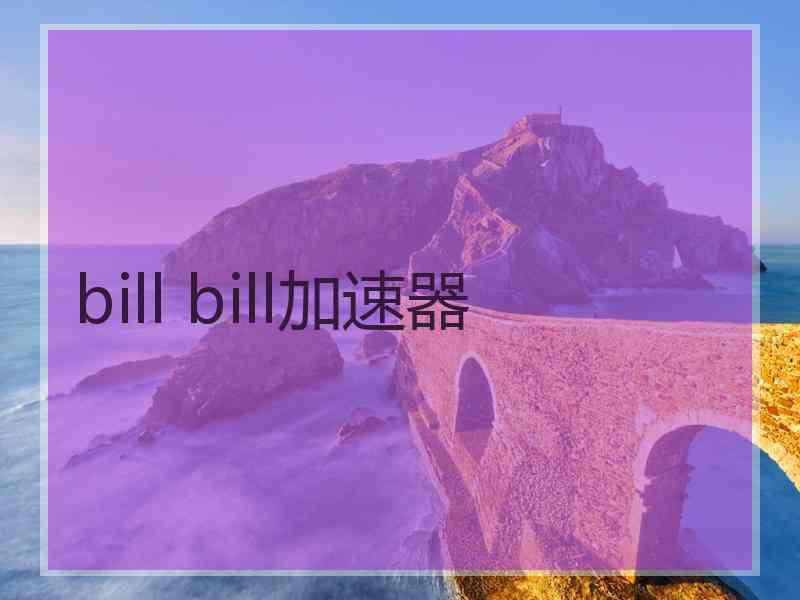 bill bill加速器