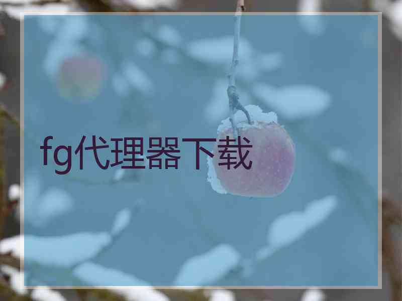 fg代理器下载