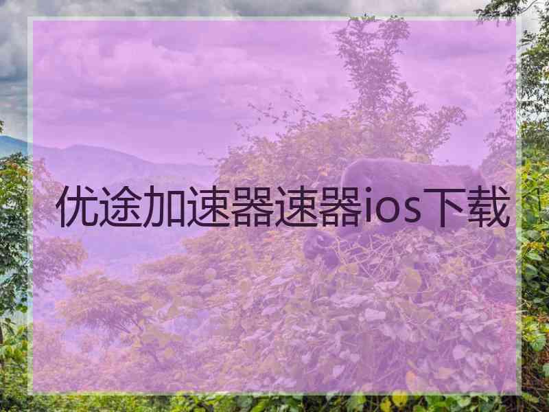 优途加速器速器ios下载