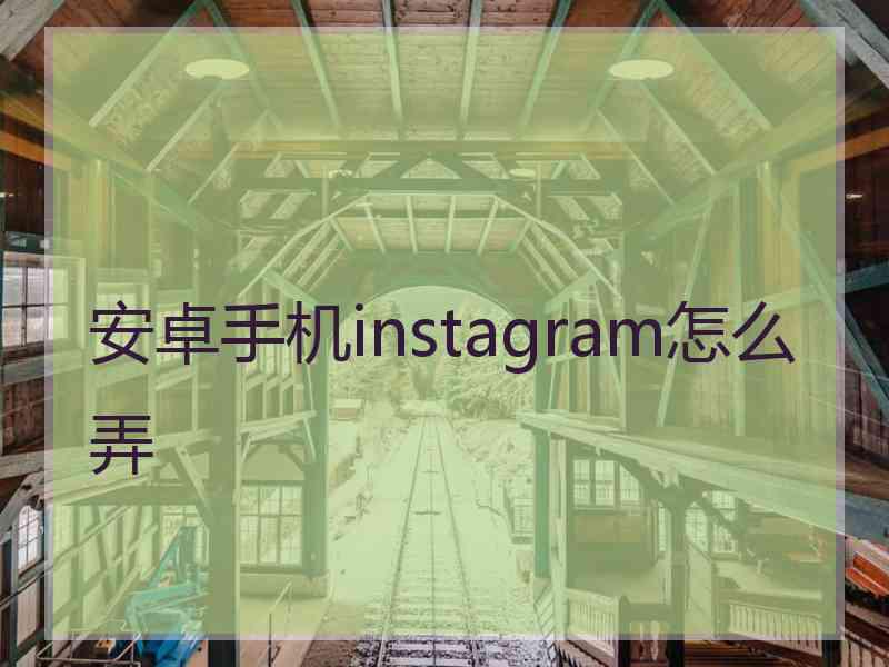 安卓手机instagram怎么弄